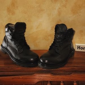 Mens Red Wing Black Leather Work Boot